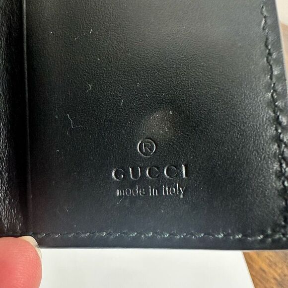 Gucci GG Guccissima Leather 6 Key Case Black - Picture 11 of 16